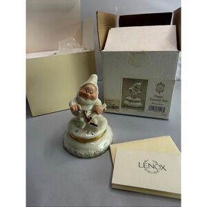 Lenox Disney “Happy Treasure Box” Porcelain Trinket Box w/ 24K Gold Plated Charm
